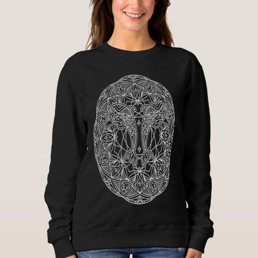 Boho Dolphin Sea Life Mandala  Hippy Bohemian Spir Trui (Voorkant)
