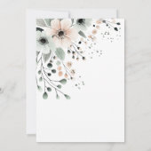 Boho Domme Gans Meisje Baby Shower Kaart (Achterkant)