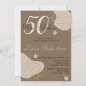 Boho Donker Modern Leaf Alle leeftijden Verjaardag Kaart (Voorkant)