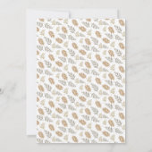 Boho Donker Modern Leaf Alle leeftijden Verjaardag Kaart (Achterkant)