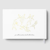 Boho Doodle Handgeschreven Hand getekend Gastenboek (Achterkant)