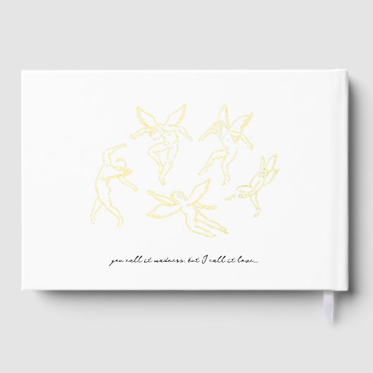 Boho Doodle Handgeschreven Hand getekend Gastenboek (Achterkant)