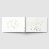 Boho Doodle Handgeschreven Hand getekend Gastenboek (Volledig)