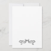 Boho Doodle Handgeschreven Retro Zwart & Wit Eenvo Kaart (Achterkant)