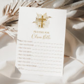 Boho Doop Gebed Kaart Gebed voor Baby Kaart