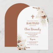 Boho doop spaanse uitnodiging (Voorkant / Achterkant)