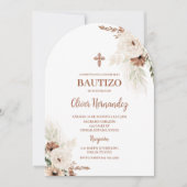 Boho doop spaanse uitnodiging (Voorkant)