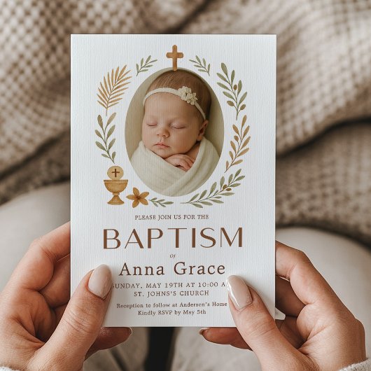 Boho Doop Uitnodiging voor Baby 