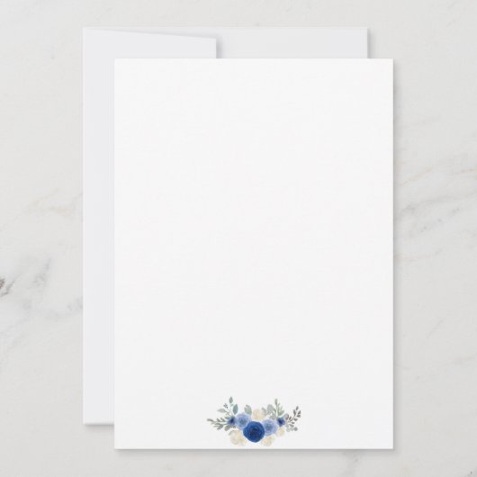 Boho doop uitnodiging voor meisje (Achterkant)