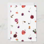 Boho Draaien Een 1e Verjaardag Bloemen Waterverf Kaart (Achterkant)