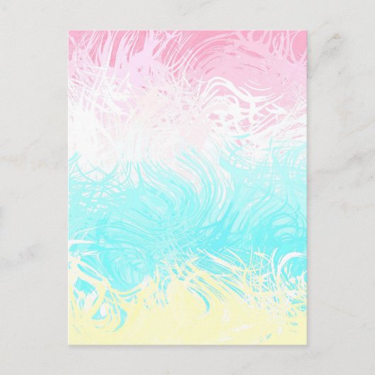 Boho Draaiend Groovy Abstract Genderflux Pride Vla Briefkaart (Voorkant)