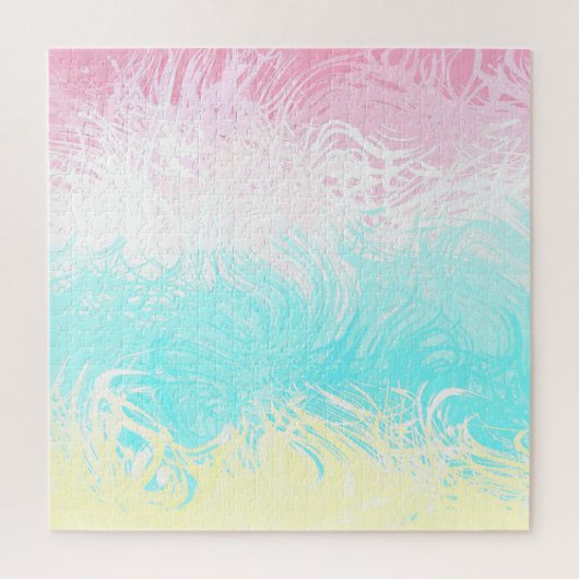 Boho Draaiend Groovy Abstract Genderflux Pride Vla Legpuzzel (Verticaal)