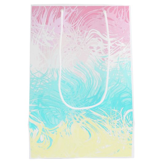 Boho Draaiend Groovy Abstract Genderflux Pride Vla Medium Cadeauzakje (Achterkant)
