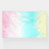 Boho Draaiend Groovy Abstract Genderflux Pride Vla Spandoek (Horizontaal)