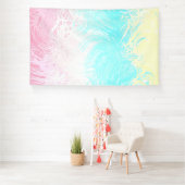 Boho Draaiend Groovy Abstract Genderflux Pride Vla Spandoek (Insitu)