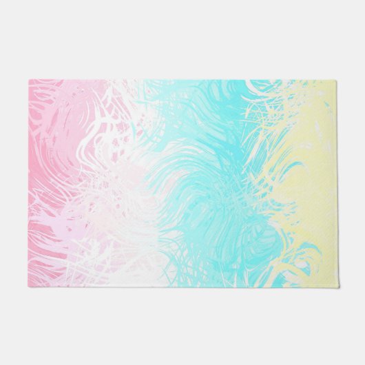 Boho Draaiende Groovy Abstract Genderflux Pride Vl Deurmat (Voorkant)