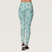 Boho Dragonflies in Blue Leggings (Achterkant)