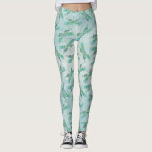 Boho Dragonflies in Blue Leggings (Voorkant)