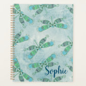 Boho Dragonflies in Blue Planner (Voorkant)