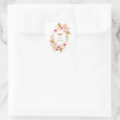 Boho Dragonfly Stickers op het etiket van Floral (Tas)