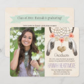 BOHO DREAM CATCHER AFSTUDEREN BEKENDMAKING KAART (Voorkant / Achterkant)