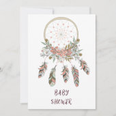 Boho Dream Catcher beheert Baby shower Kaart (Voorkant)