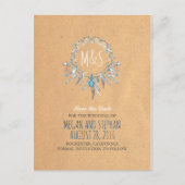 Boho  Dream Catcher Bewaar de datum Aankondigingskaart (Voorkant)