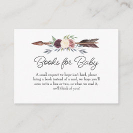 Boho Dream Catcher Boeken voor Baby Enclosure Card Informatiekaartje