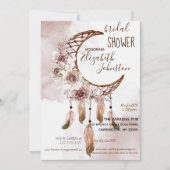 Boho Dream Catcher Bridal Shower Invitation Kaart (Voorkant)