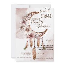 Boho Dream Catcher Bridal Shower Invitation