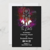 Boho Dream Catcher bruiloft Save The Date (Voorkant)