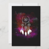 Boho Dream Catcher bruiloft Save The Date (Achterkant)