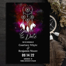 Boho Dream Catcher bruiloft Save The Date