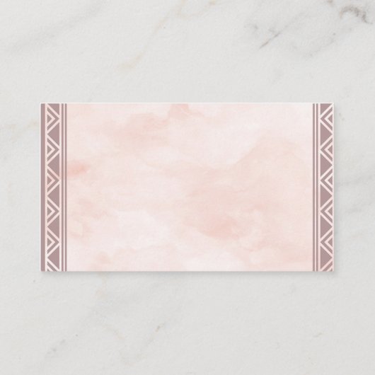 Boho Dream Catcher Diaper Raffle Enclosure Card Informatiekaartje (Achterkant)