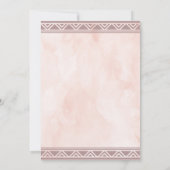 Boho Dream Catcher Dusky Baby shower Invitation Kaart (Achterkant)