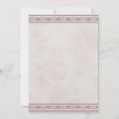 Boho Dream Catcher Dusky Bridal Shower Uitnodiging (Achterkant)