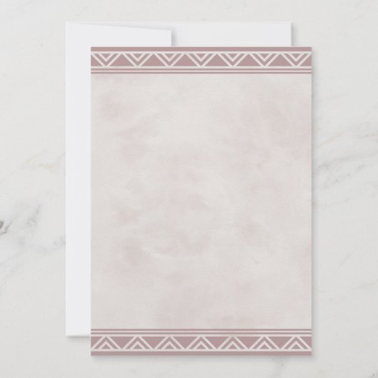 Boho Dream Catcher Dusky Bridal Shower Uitnodiging (Achterkant)