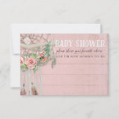 BOHO Dream Catcher Feather Baby shower Adviseren Kaart (Voorkant)