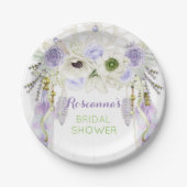 Boho Dream Catcher Feather Tribal Lavender Papieren Bordje (Voorkant)