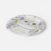 Boho Dream Catcher Feather Tribal Lavender Papieren Bordje (Gekanteld)