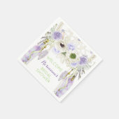 Boho Dream Catcher Feather Tribal Lavender Servetten (Hoek)