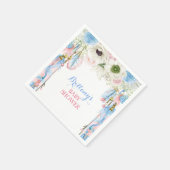 Boho Dream Catcher Feather Tribal Pink & Blue Servet (Hoek)