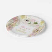 Boho Dream Catcher Feather Tribal Pink Yellow Papieren Bordje (Gekanteld)