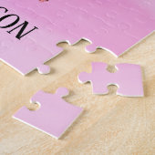 Boho Dream Catcher Floral Flower Persoonlijke naam Legpuzzel (Zijkant)