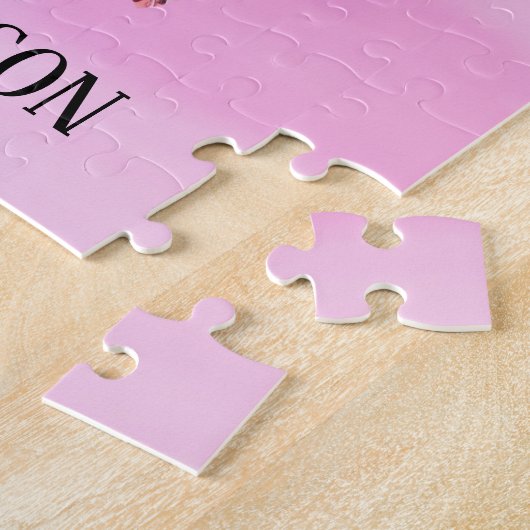 Boho Dream Catcher Floral Flower Persoonlijke naam Legpuzzel (Zijkant)