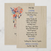 Boho Dream Catcher Huwelijksreceptie 5x7 Menu (Voorkant / Achterkant)