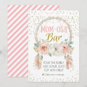 Boho Dream-catcher Momosa Bar, 5x7" Kaart (Voorkant / Achterkant)