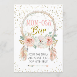 Boho Dream-catcher Momosa Bar, 5x7" Kaart