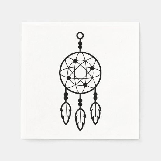 Boho Dream Catcher Native American huwelijksfeest Servet (Voorkant)