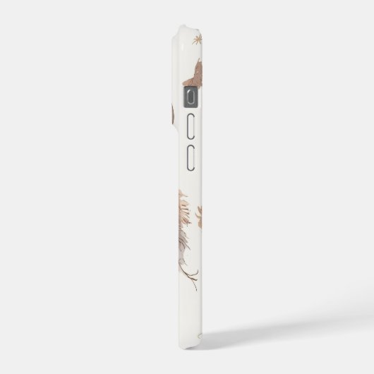 Boho Dream Catcher Phone Case Ethereal Feathers iPhone Hoesje (Linkerkant)